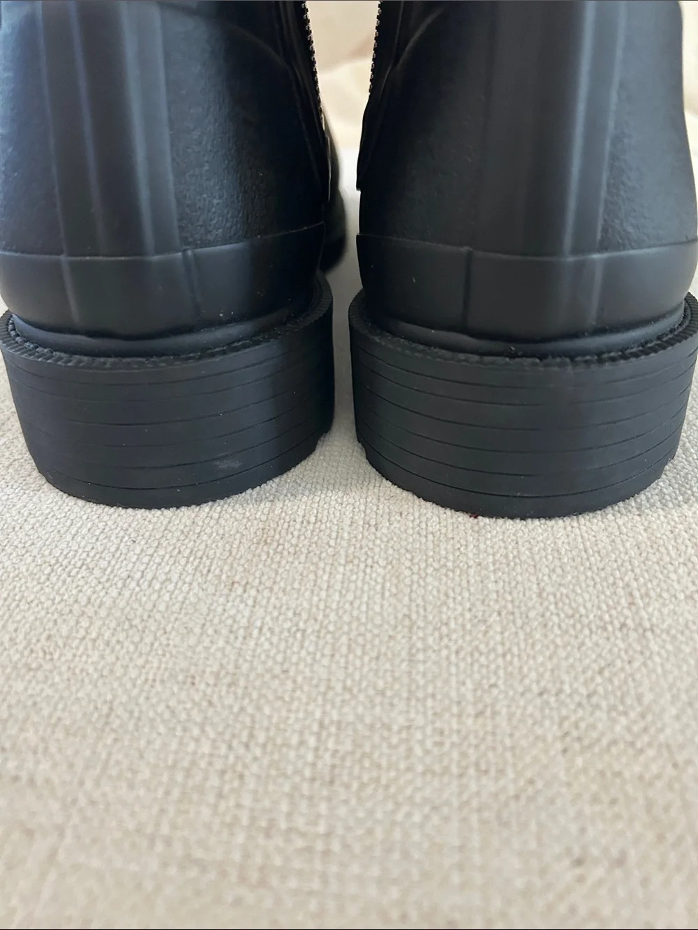 rag & bone Moto Moto Rain Boots, Black, Size EU41, NWOT Display pair